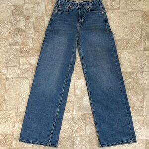Rails Blue High Rise Wide Leg Jeans